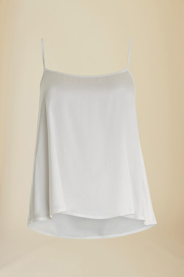 Line Of Oslo Ami Viscose Satin Top Top Creme 091