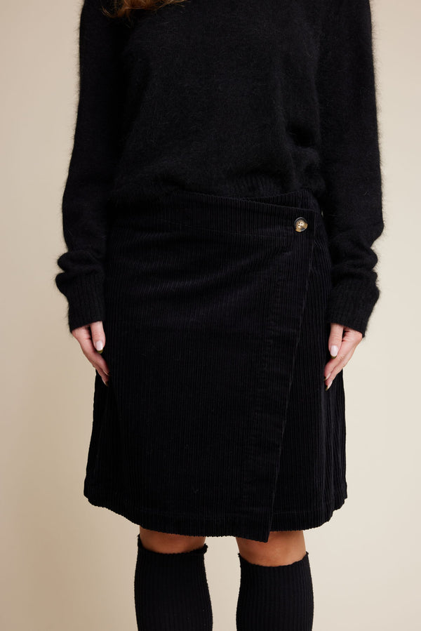 Line Of Oslo Belle Cord Skirt Skirt Black 097