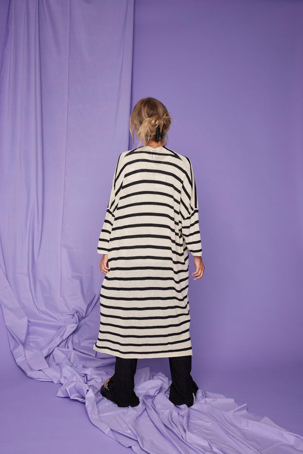 Line Of Oslo Bessie Cardigan Cardigan Stripe 100