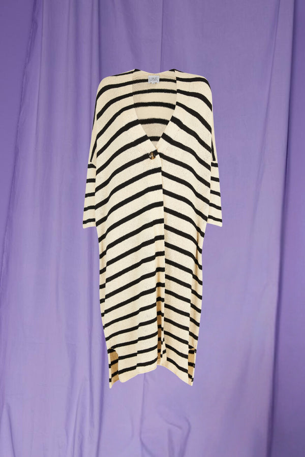 Line Of Oslo Bessie Cardigan Cardigan Stripe 100