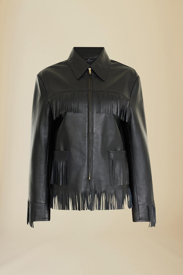 Line Of Oslo Davy Leather Jacket Leather jacket Black 097