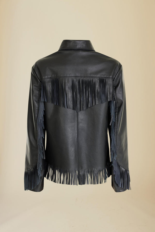 Line Of Oslo Davy Leather Jacket Leather jacket Black 097