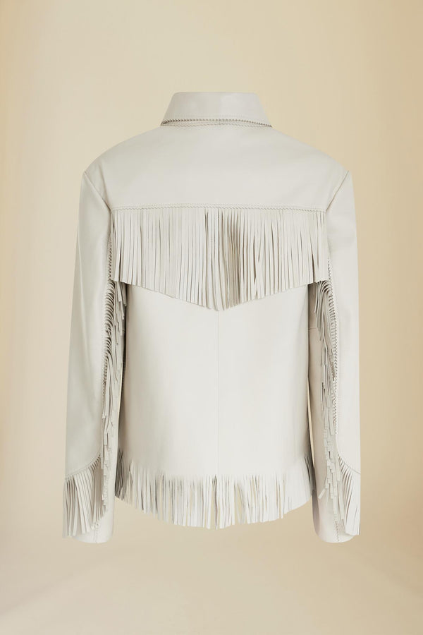 Line Of Oslo Davy Leather Jacket Leather jacket White 001