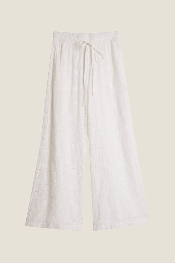 Line Of Oslo Fawcett Lace Trousers Trouser White 001