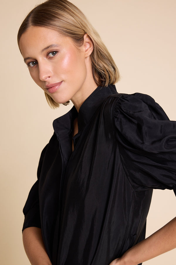 Line Of Oslo Fiona Viscose Blouse Blouse Black 097