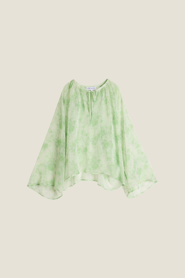 Line Of Oslo Grace Flower Top Top Green 053