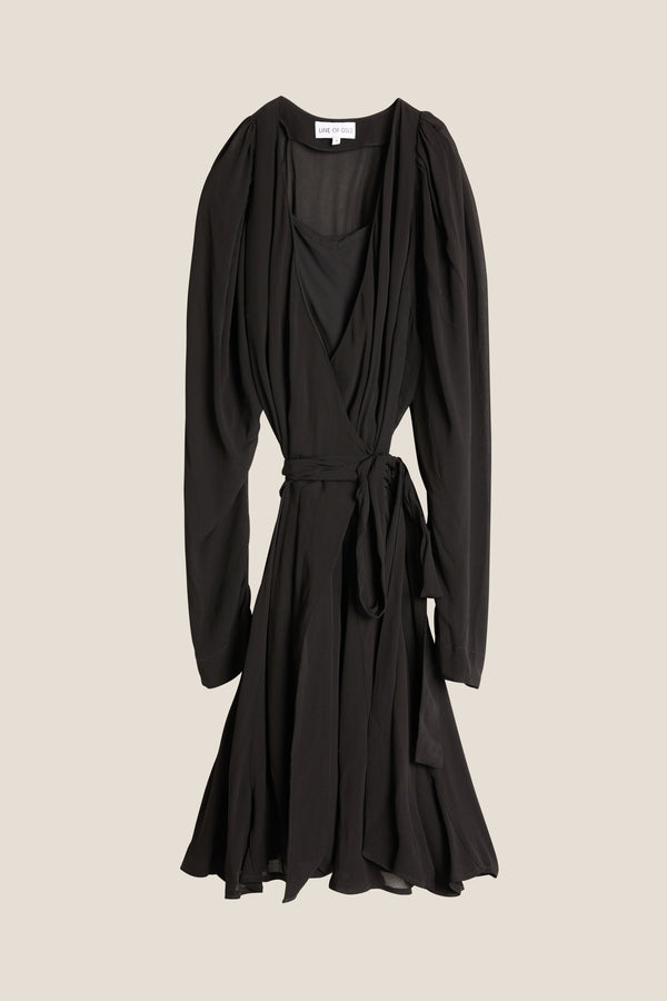 Line Of Oslo Harriet Viscose Dress Dress Black 097