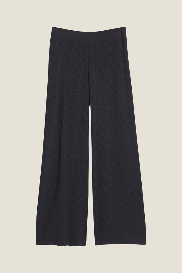 Line Of Oslo Holmes Trousers Knitwear Blue-Black 239
