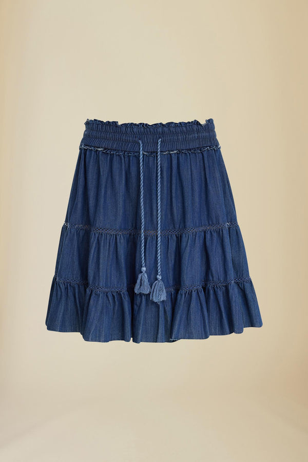 Line Of Oslo Hutton Denim Skirt Skirt As is 136