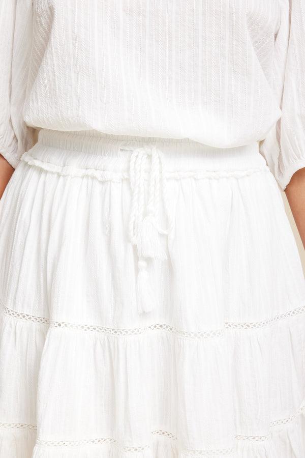 Line Of Oslo Hutton Solid Skirt Skirts White 001
