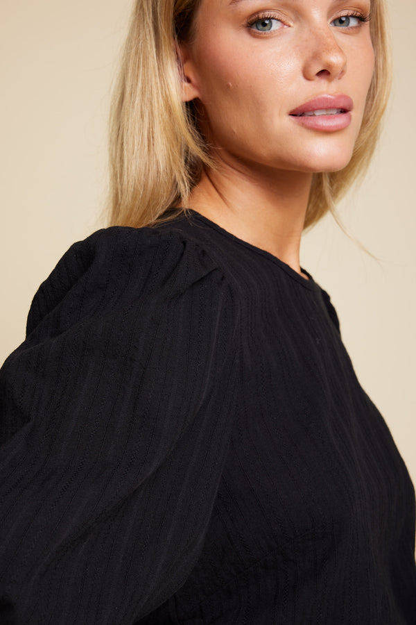 Line Of Oslo Isabel Solid Blouse Blouse Black 097