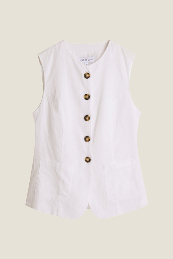 Line Of Oslo Julianne Vest Vest White 001
