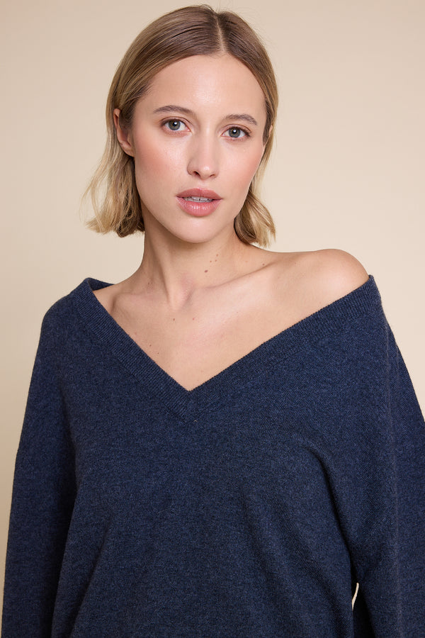 Line Of Oslo Kamilla Knitted Sweater Knitted sweater Blue 066
