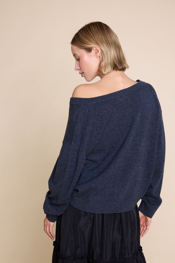 Line Of Oslo Kamilla Knitted Sweater Knitted sweater Blue 066