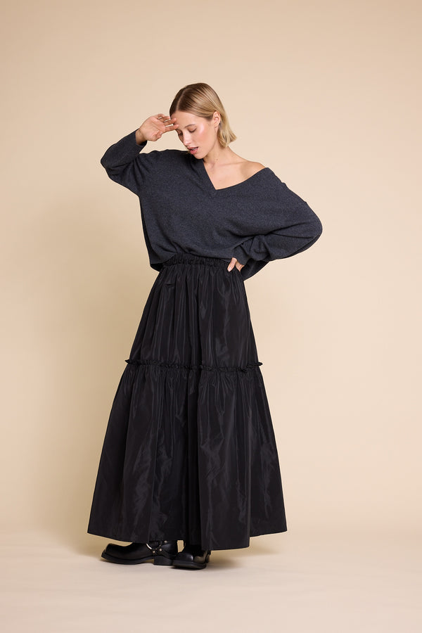 Line Of Oslo Kamilla Knitted Sweater Knitted sweater Antracite 004