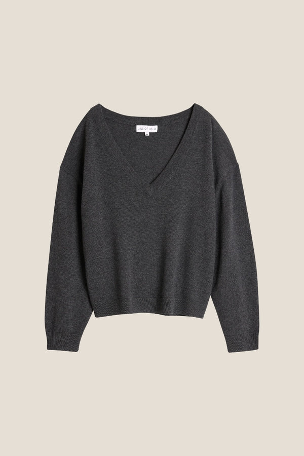 Line Of Oslo Kamilla Knitted Sweater Knitted sweater Antracite 004