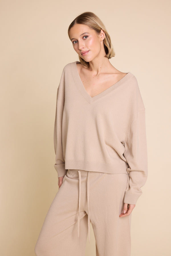 Line Of Oslo Kamilla Knitted Sweater Knitted sweater Brown 063