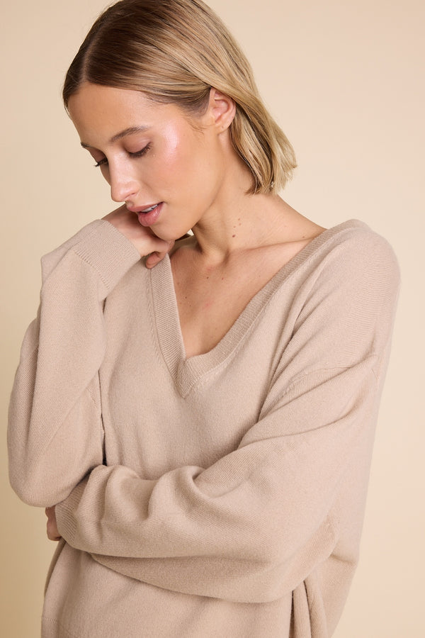 Line Of Oslo Kamilla Knitted Sweater Knitted sweater Brown 063