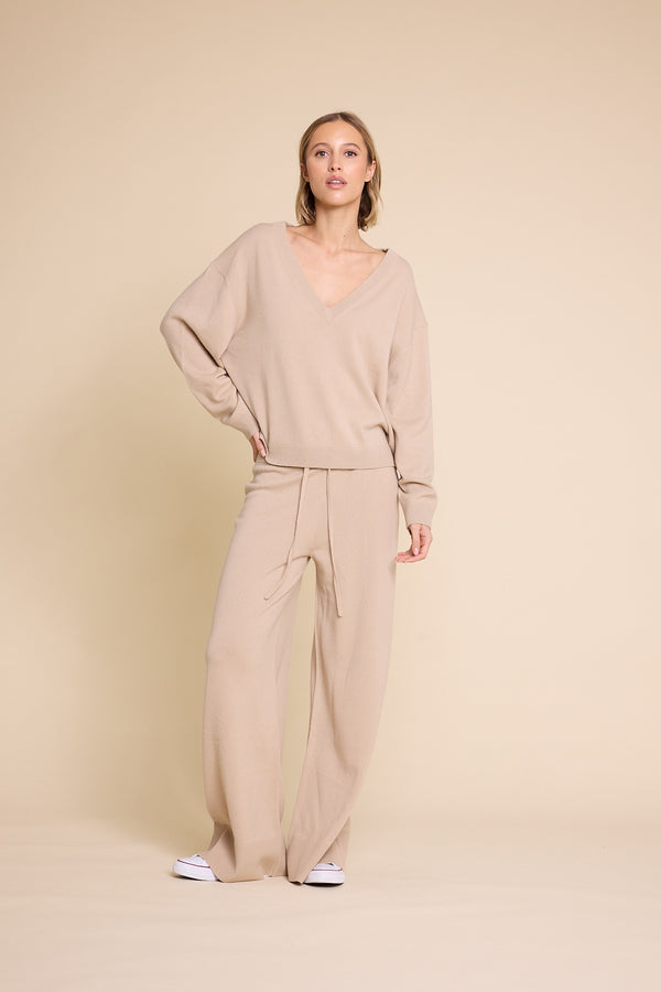 Line Of Oslo Kamilla Knitted Sweater Knitted sweater Brown 063