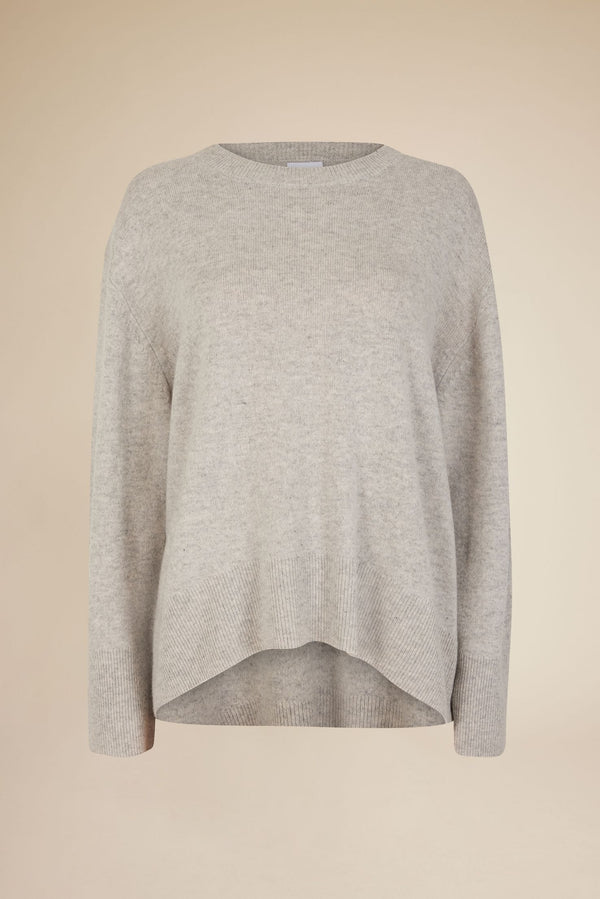 Line Of Oslo Katy Round 24 Knitted Sweater Knitted sweater Grey Melange 006