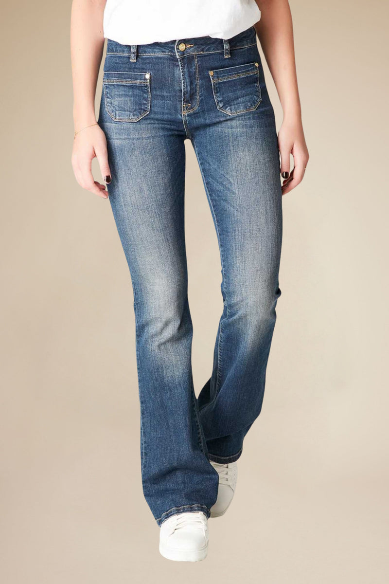 00s lasbegas gate flare denim 【公式通販】
