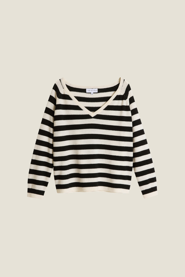 Line Of Oslo Little Sweater Knitwear Stripe 100