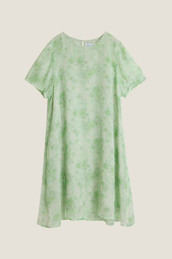 Line Of Oslo Luna Flower Dress Dress Green 053