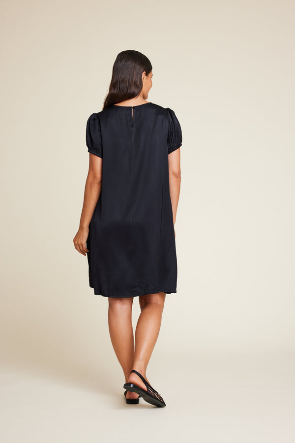 Line Of Oslo Luna Viscose Dress Dress Black 097