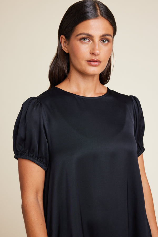 Line Of Oslo Luna Viscose Dress Dress Black 097
