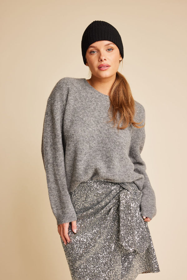 Line Of Oslo Maren Sequins Skirt Skirt Silver