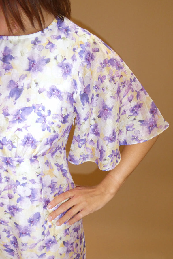 Line Of Oslo Miller 25 Print Dress Dress Yellow 060