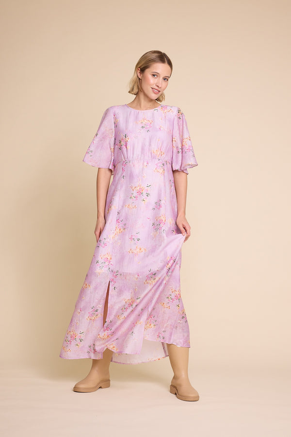 Line Of Oslo Miller 25 Print Dress Dress Pink 002