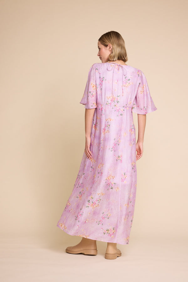 Line Of Oslo Miller 25 Print Dress Dress Pink 002