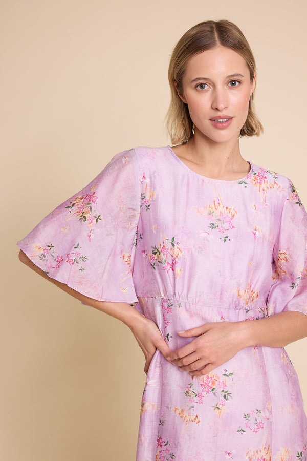 Line Of Oslo Miller 25 Print Dress Dress Pink 002