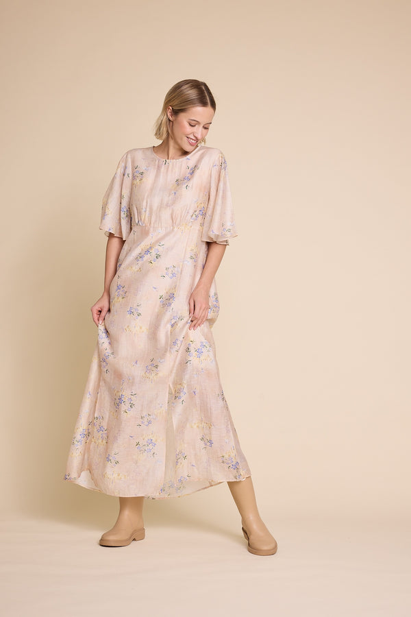 Line Of Oslo Miller 25 Print Dress Dress Nude 062