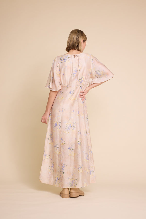 Line Of Oslo Miller 25 Print Dress Dress Nude 062