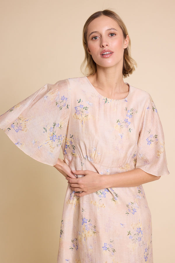 Line Of Oslo Miller 25 Print Dress Dress Nude 062