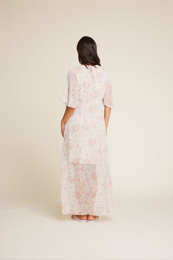 Line Of Oslo Miller Chiffon Dress Dress Sand 069
