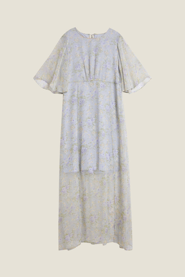 Line Of Oslo Miller Chiffon Dress Dress Light Blue 003