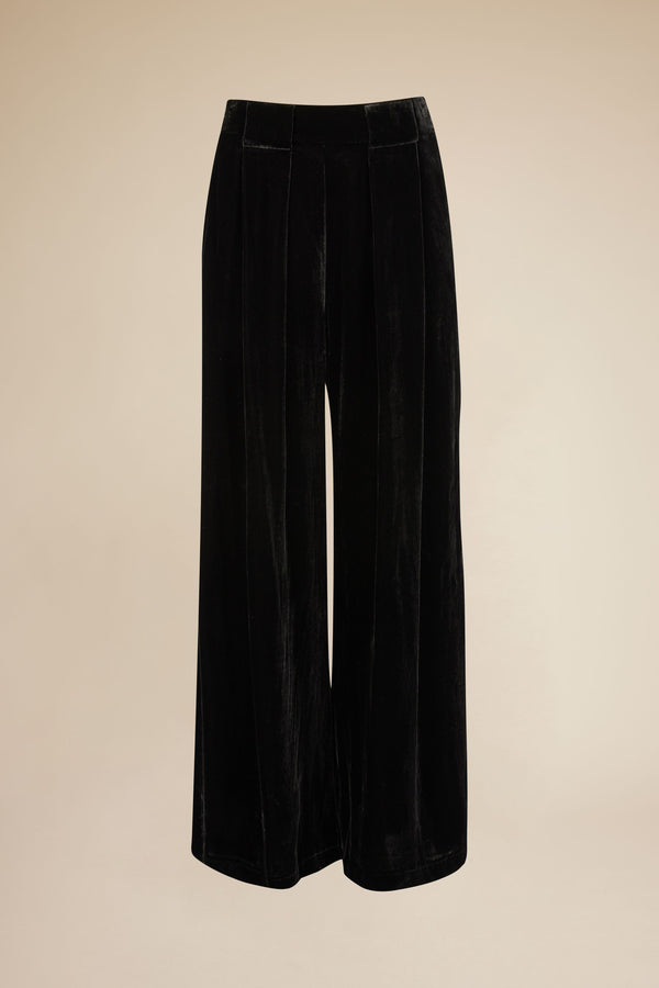Line Of Oslo Mister Velvet Trousers Trouser Black 097
