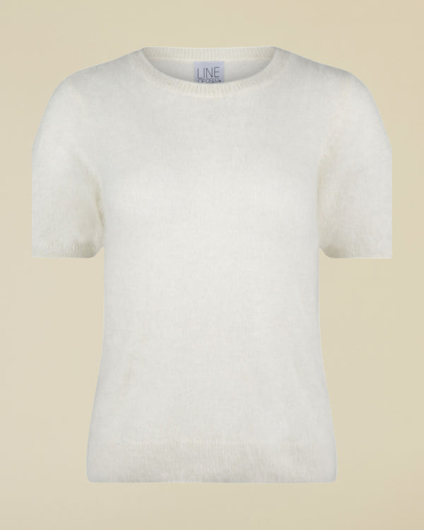 Line Of Oslo Monroe 24 Knitted T-shirt Knitted sweater Creme 091