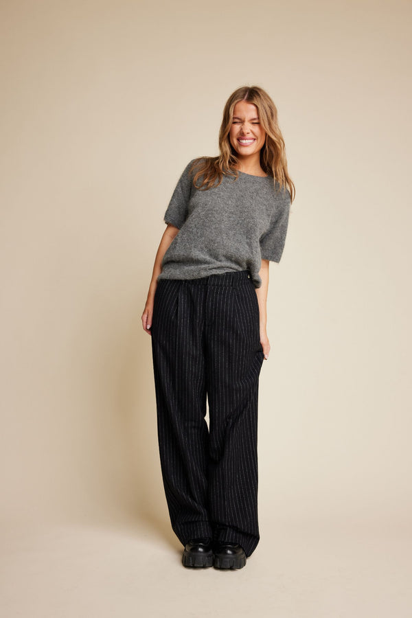 Line Of Oslo Monroe 24 Knitted T-shirt Knitted sweater Grey 005