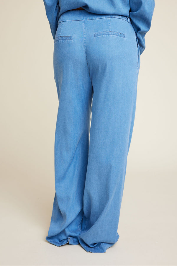 Line Of Oslo Moon Tencel 25 Trousers Trouser Denim 099
