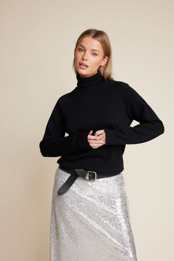 Line Of Oslo New Martine Knitted Sweater Knitted sweater Black 097