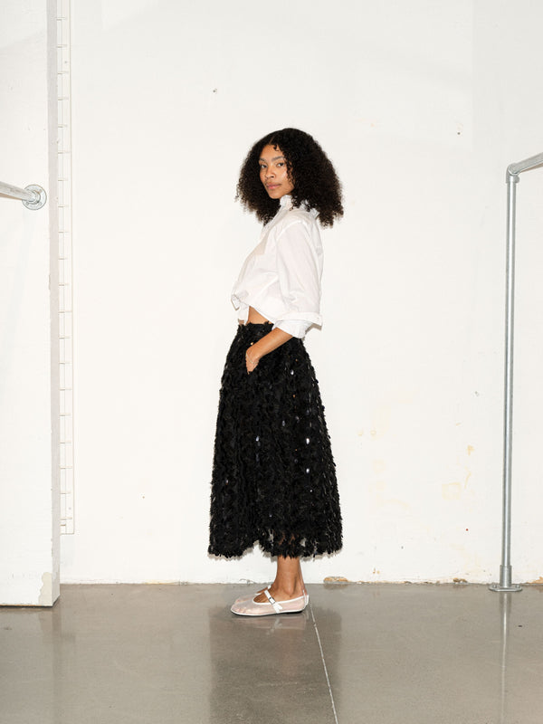 Line Of Oslo Nina Sequins Skirt Skirt Black 097