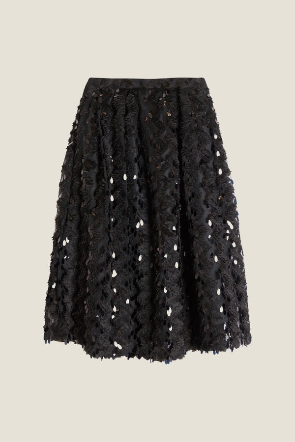 Line Of Oslo Nina Sequins Skirt Skirt Black 097