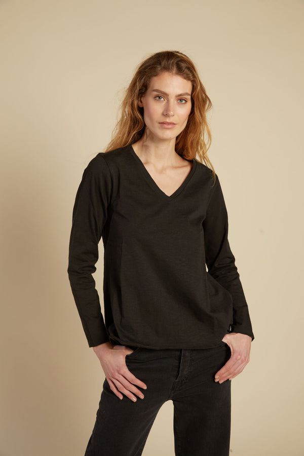Line Of Oslo Pricilla Longsleeve Sweater Black 097