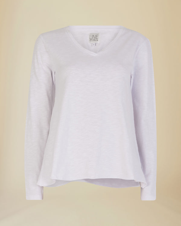 Line Of Oslo Pricilla Longsleeve Sweater White 001