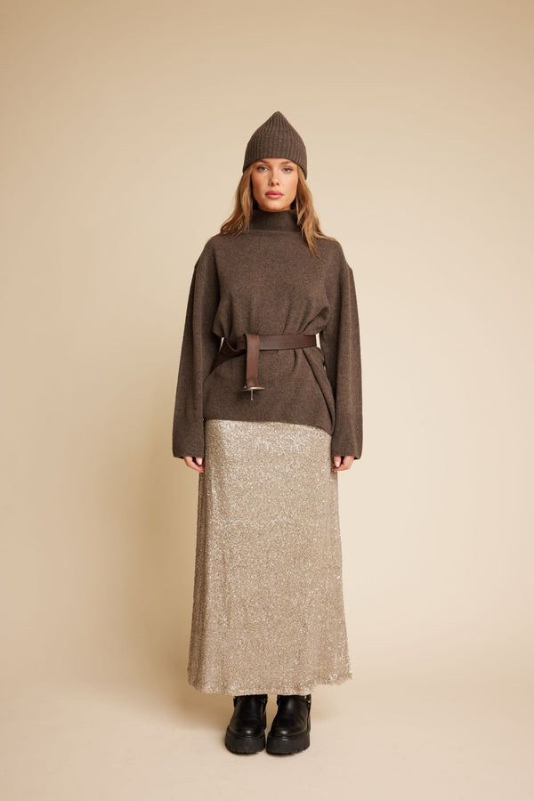 Line Of Oslo Rikke Sequins 24 Skirt Skirt Gold
