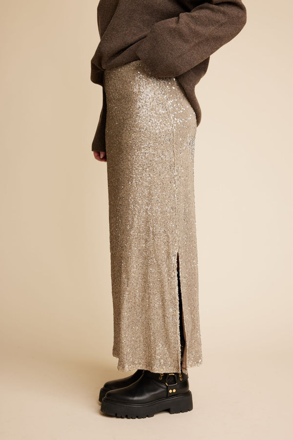 Line Of Oslo Rikke Sequins 24 Skirt Skirt Gold